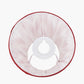 Kamilah 16cm Red Chevron Patterned Mushroom Pleat Tapered Lamp Shade