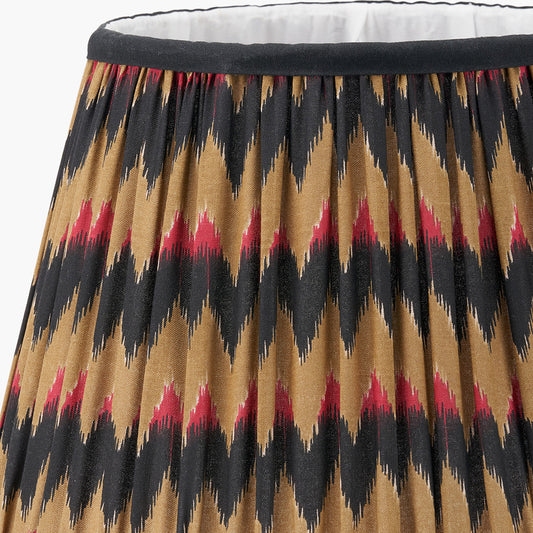 Athira 25cm Multi Chevron Design Mushroom Pleat Tapered Lamp Shade
