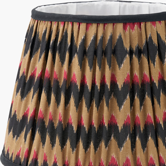 Athira 30cm Multi Chevron Design Mushroom Pleat Tapered Lamp Shade