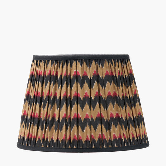 Athira 35cm Multi Chevron Design Mushroom Pleat Tapered Lamp Shade