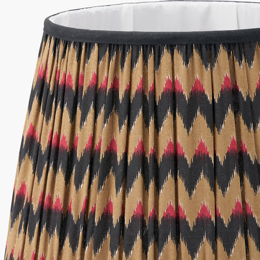 Athira 35cm Multi Chevron Design Mushroom Pleat Tapered Lamp Shade