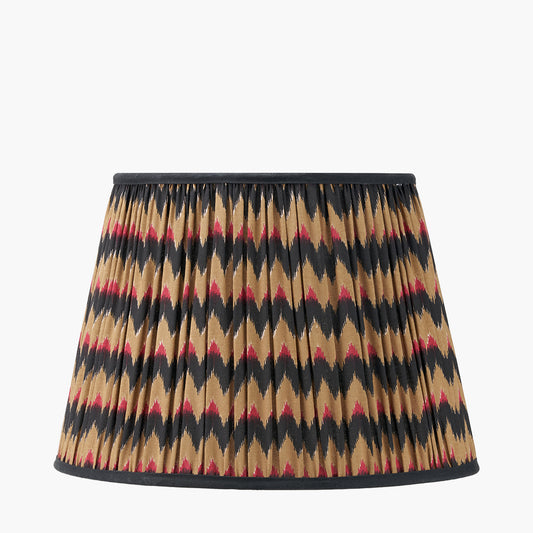 Athira 40cm Multi Chevron Design Mushroom Pleat Tapered Lamp Shade
