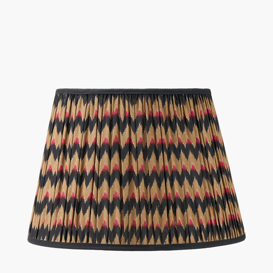 Athira 45cm Multi Chevron Design Mushroom Pleat Tapered Lamp Shade