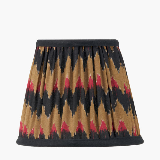 Athira 16cm Multi Chevron Design Mushroom Pleat Tapered Lamp Shade