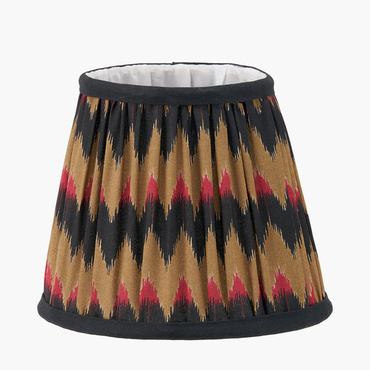 Athira 16cm Multi Chevron Design Mushroom Pleat Tapered Lamp Shade