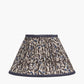 Ornella 30cm Blue Floral Design Mushroom Pleat Empire Lampshade