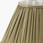 Malia 30cm Olive Green Mushroom Pleat Scalloped Tapered Lamp Shade