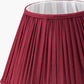 Malia 35cm Mulberry Red Mushroom Pleat Scalloped Tapered Lamp Shade