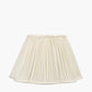 Malia 40cm Cream Mushroom Pleat Scalloped Tapered Lampshade