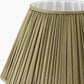 Malia 45cm Olive Green Mushroom Pleat Scalloped Tapered Lamp Shade