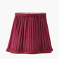 Malia 18cm Mulberry Red Mushroom Pleat Scalloped Tapered Lamp Shade