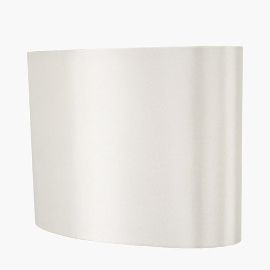Mia 35cm Cream Oval Silk Mix Lampshade