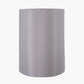 Mia 35cm Steel Grey Oval Silk Mix Lampshade