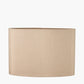 Mia 35cm Taupe Oval Silk Mix Lampshade
