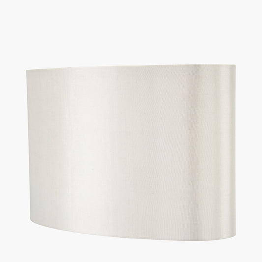 Mia 40cm Cream Oval Silk Mix Lampshade