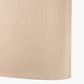Mia 40cm Taupe Oval Silk Mix Lampshade