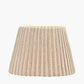 Isla 25cm Jute Striped Natural & Olive Tapered Lampshade