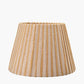 Isla 30cm Jute Striped Natural & Yellow Tapered Lampshade