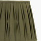 Odette 35cm Olive Green Cotton Slub Pinch Pleat  Tapered Lampshade