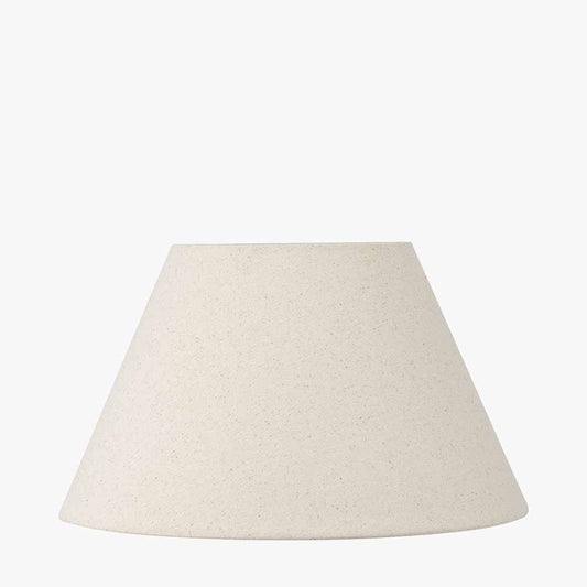 Seychelles 40cm Cream Slubby Cotton Empire Lampshade
