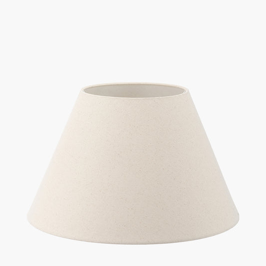 Seychelles 45cm Cream Slubby Cotton Empire Lampshade