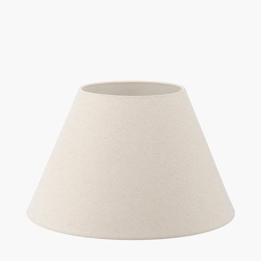 Seychelles 50cm Cream Slubby Cotton Empire Lampshade