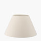 Seychelles 55cm Cream Slubby Cotton Empire Lampshade