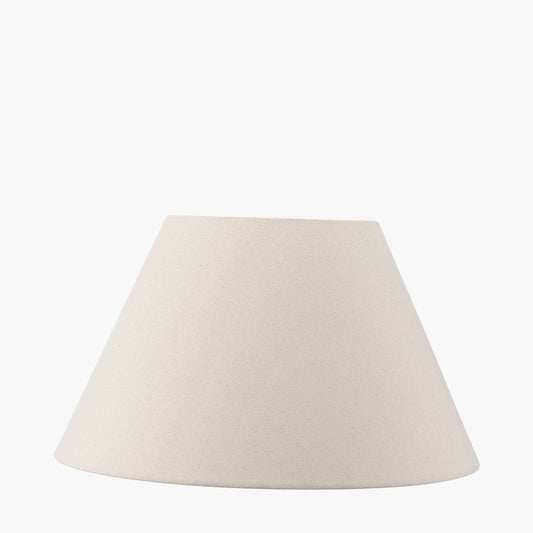 Seychelles 55cm Cream Slubby Cotton Empire Lampshade