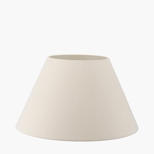 Seychelles 60cm Cream Slubby Cotton Empire Lampshade