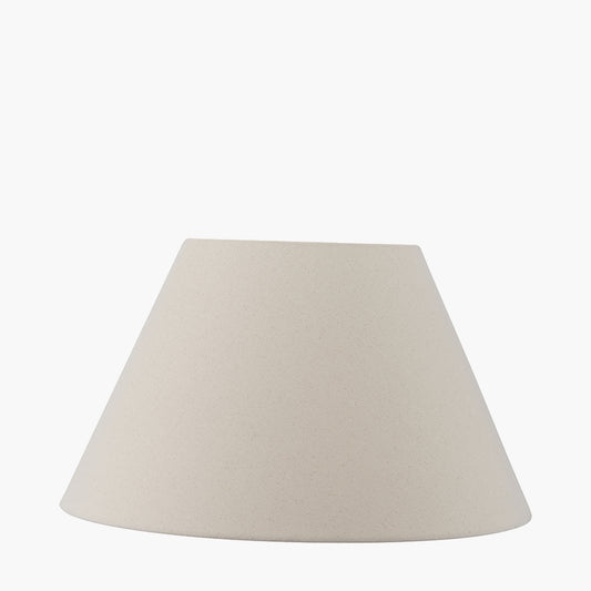 Seychelles 60cm Cream Slubby Cotton Empire Lampshade