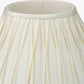 Garbo 30cm Cream Silk Mix Pinch Pleat Tapered Lampshade