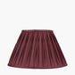 Garbo 35cm Mulberry Silk Mix Pinch Pleat Tapered Lampshade