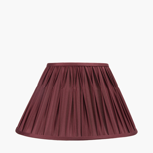 Garbo 40cm Mulberry Silk Mix Pinch Pleat Tapered Lampshade