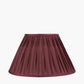Garbo 40cm Mulberry Silk Mix Pinch Pleat Tapered Lampshade