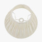 Garbo 50cm Cream Silk Mix Pinch Pleat Tapered Lampshade