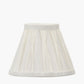 Garbo 20cm Cream Silk Mix Pinch Pleat Tapered Lampshade