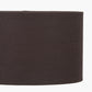 Lino 25cm Bitter Chocolate Self Lined Linen Cylinder Lampshade