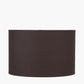 Lino 30cm Bitter Chocolate Self Lined Linen Cylinder Lampshade