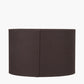 Lino 30cm Bitter Chocolate Self Lined Linen Cylinder Lampshade