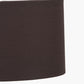 Lino 30cm Bitter Chocolate Self Lined Linen Cylinder Lampshade
