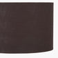 Lino 35cm Bitter Chocolate Self Lined Linen Cylinder Lampshade