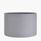 Lino 35cm Steel Grey Self Lined Linen Cylinder Lampshade