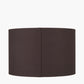 Lino 40cm Bitter Chocolate Self Lined Linen Cylinder Lampshade