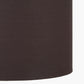 Lino 40cm Bitter Chocolate Self Lined Linen Cylinder Lampshade