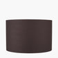Lino 50cm Bitter Chocolate Self Lined Linen Cylinder Lampshade