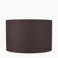 Lino 50cm Bitter Chocolate Self Lined Linen Cylinder Lampshade