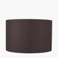 Lino 50cm Bitter Chocolate Self Lined Linen Cylinder Lampshade