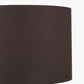 Lino 50cm Bitter Chocolate Self Lined Linen Cylinder Lampshade