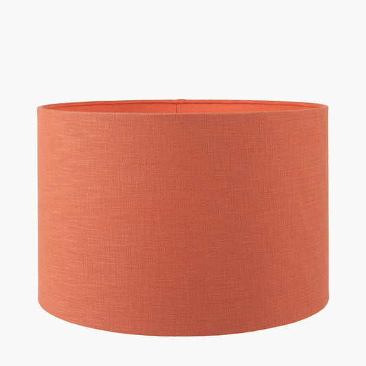 Lino 50cm Cinnamon Self Lined Linen Cylinder Lampshade