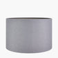 Lino 50cm Steel Grey Self Lined Linen Cylinder Lampshade